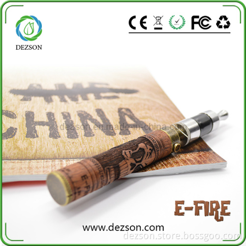 2014 Most Popular E Cig Battery, 1100mAh Vision E-Fire Wood Spinner Battery Kits